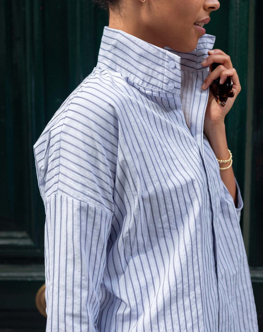 Emerson Pop Up Collar Top