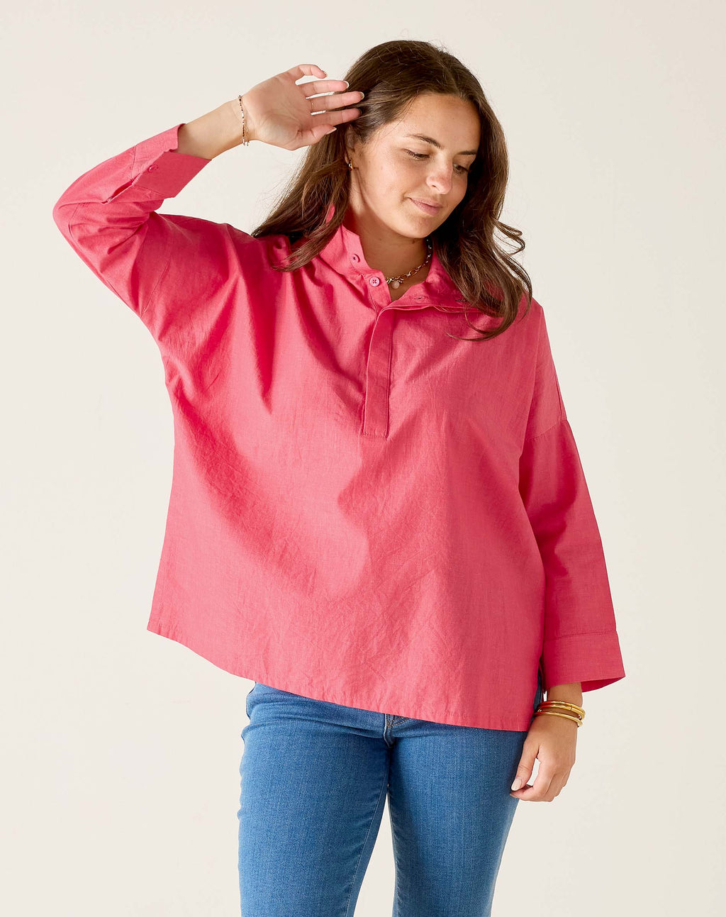 Emerson Pop Up Collar Top