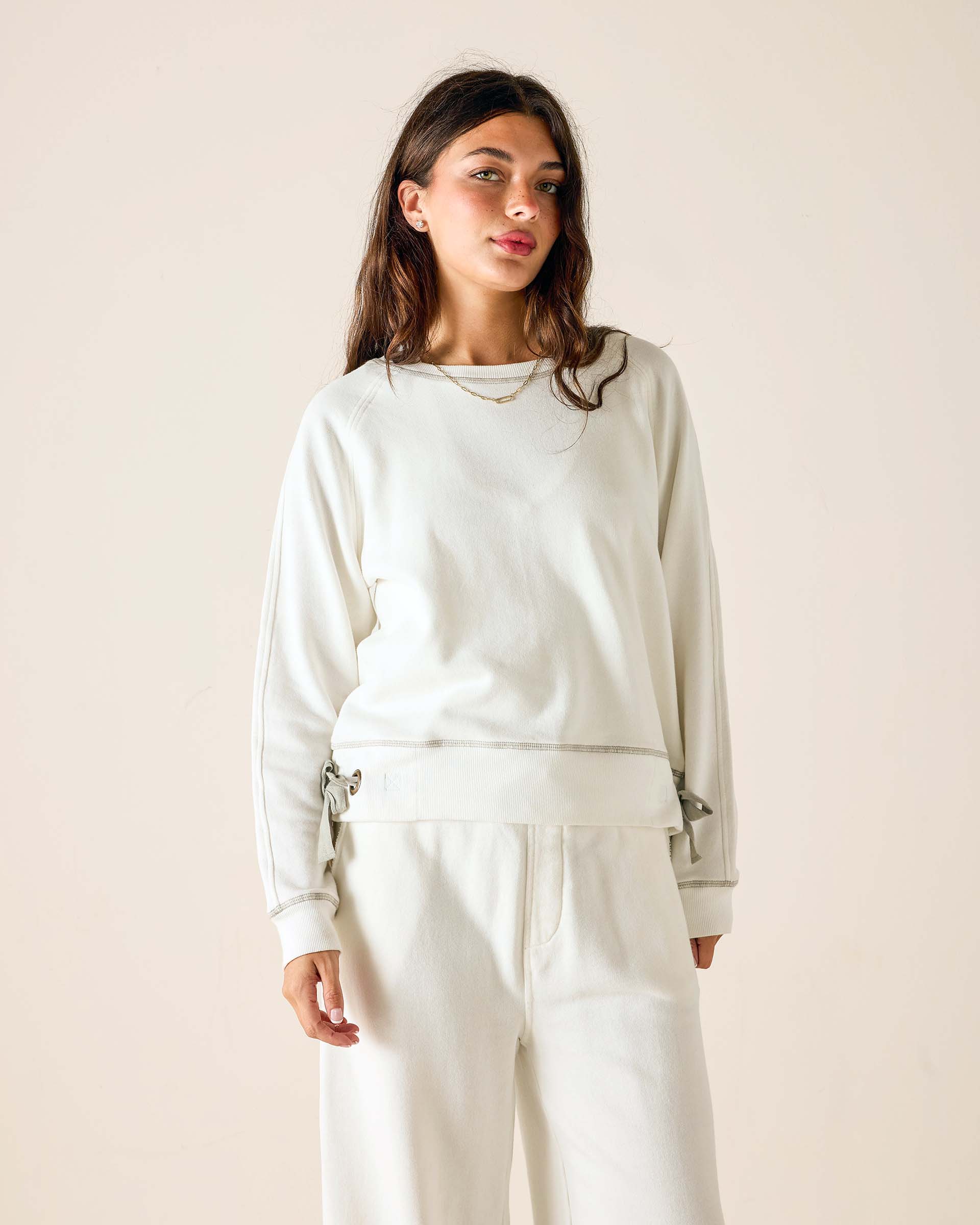 Frenchie Tie Side Sweatshirt