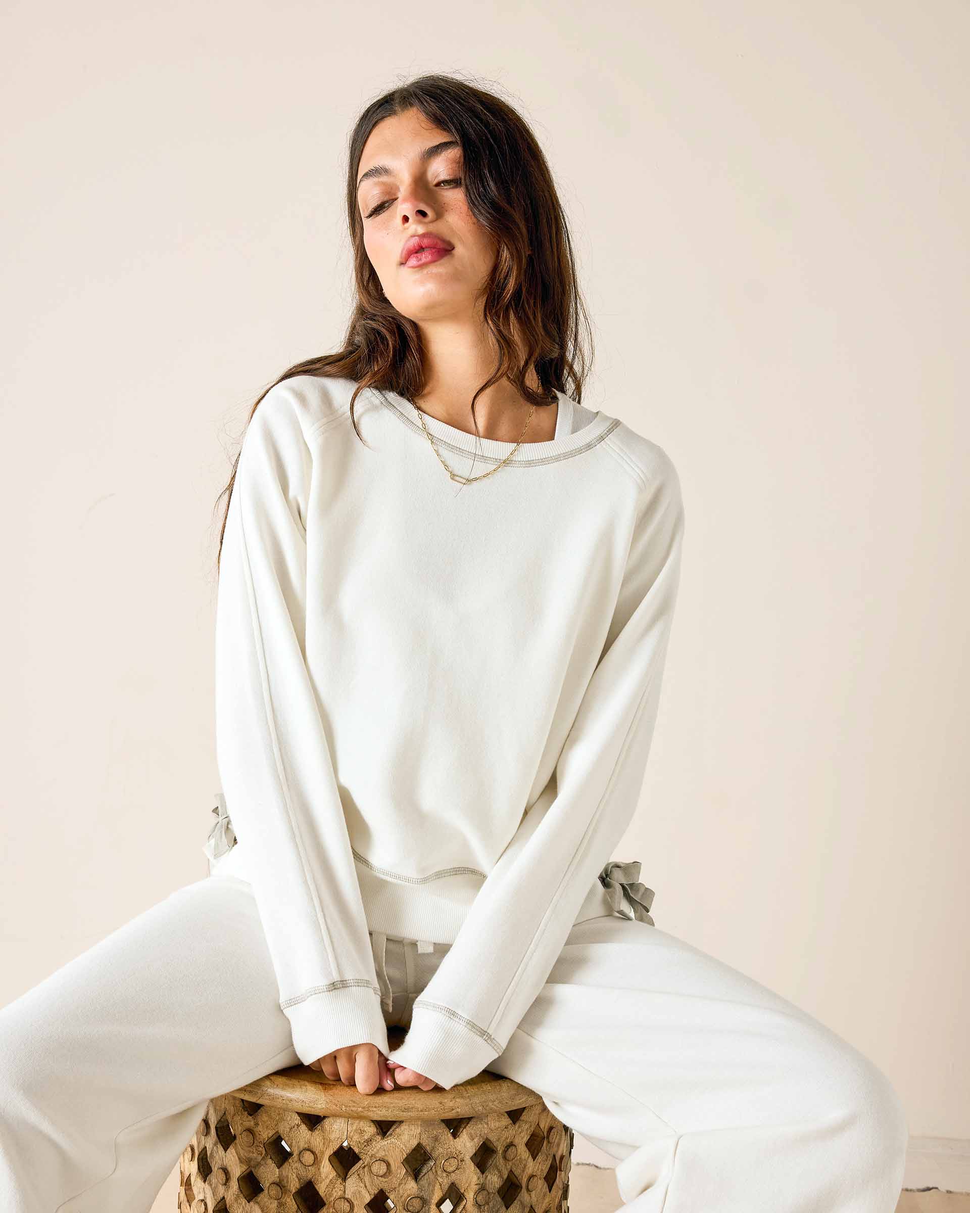 Frenchie Tie Side Sweatshirt