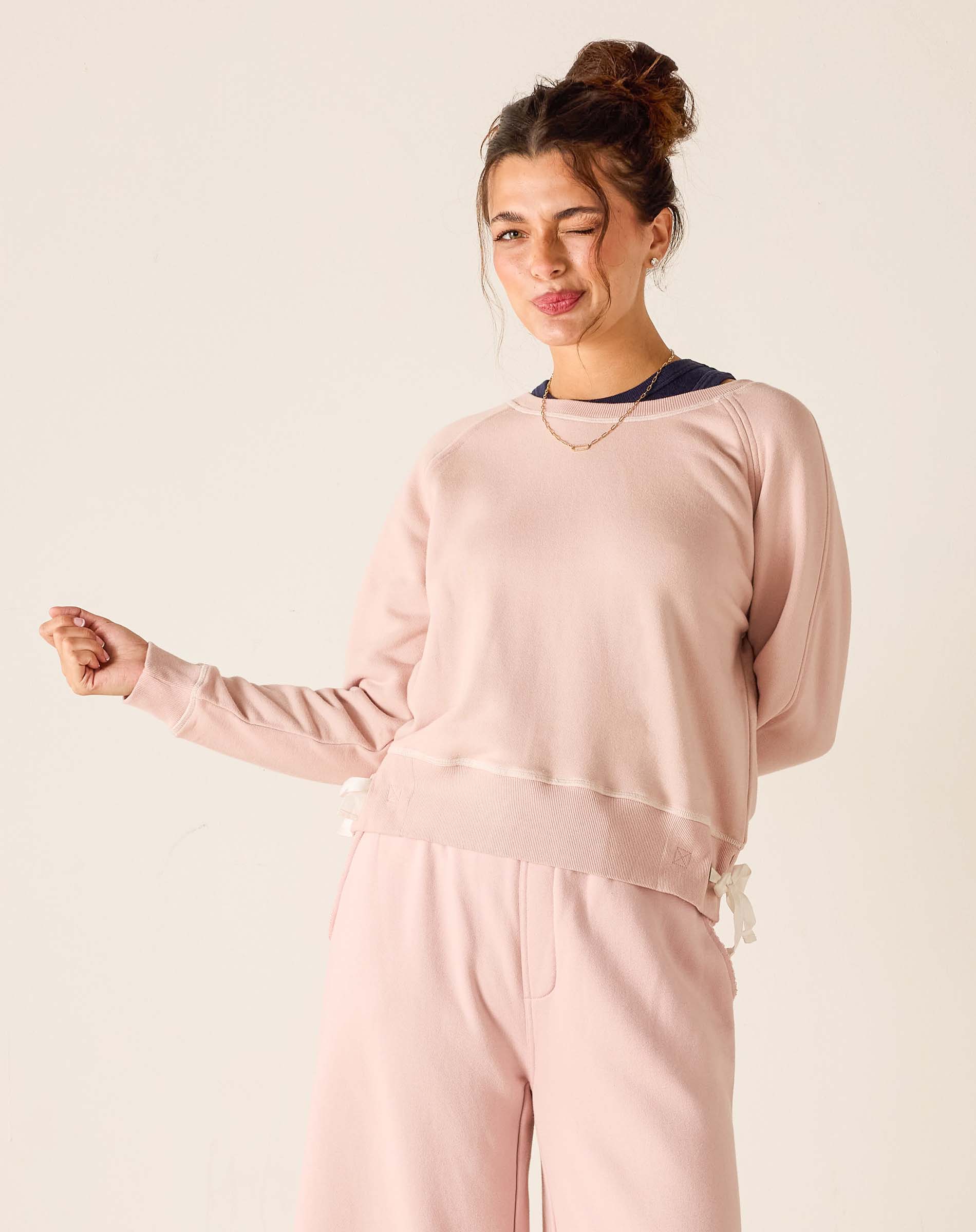 Frenchie Tie Side Sweatshirt