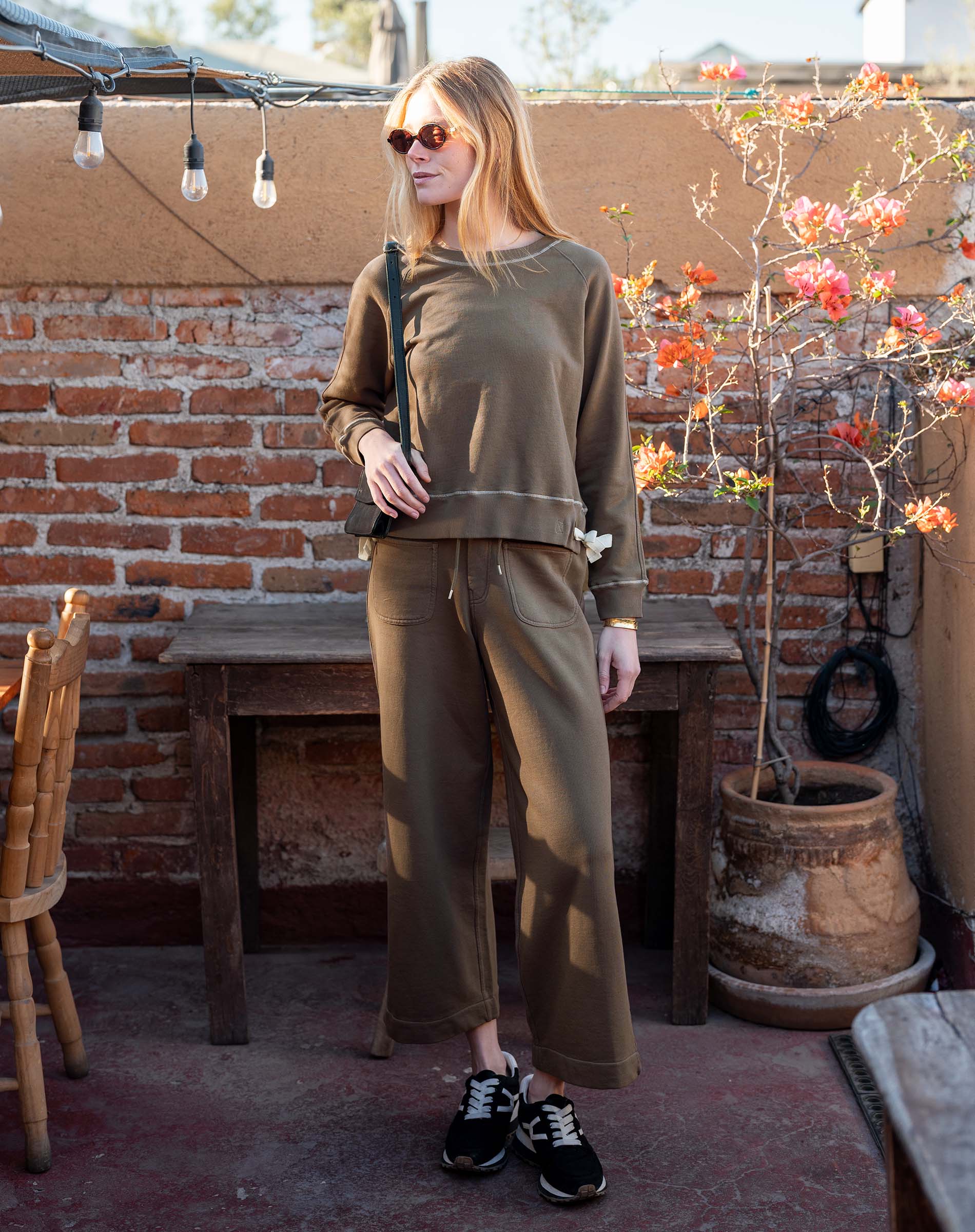 Frenchie Tie Side Sweatshirt
