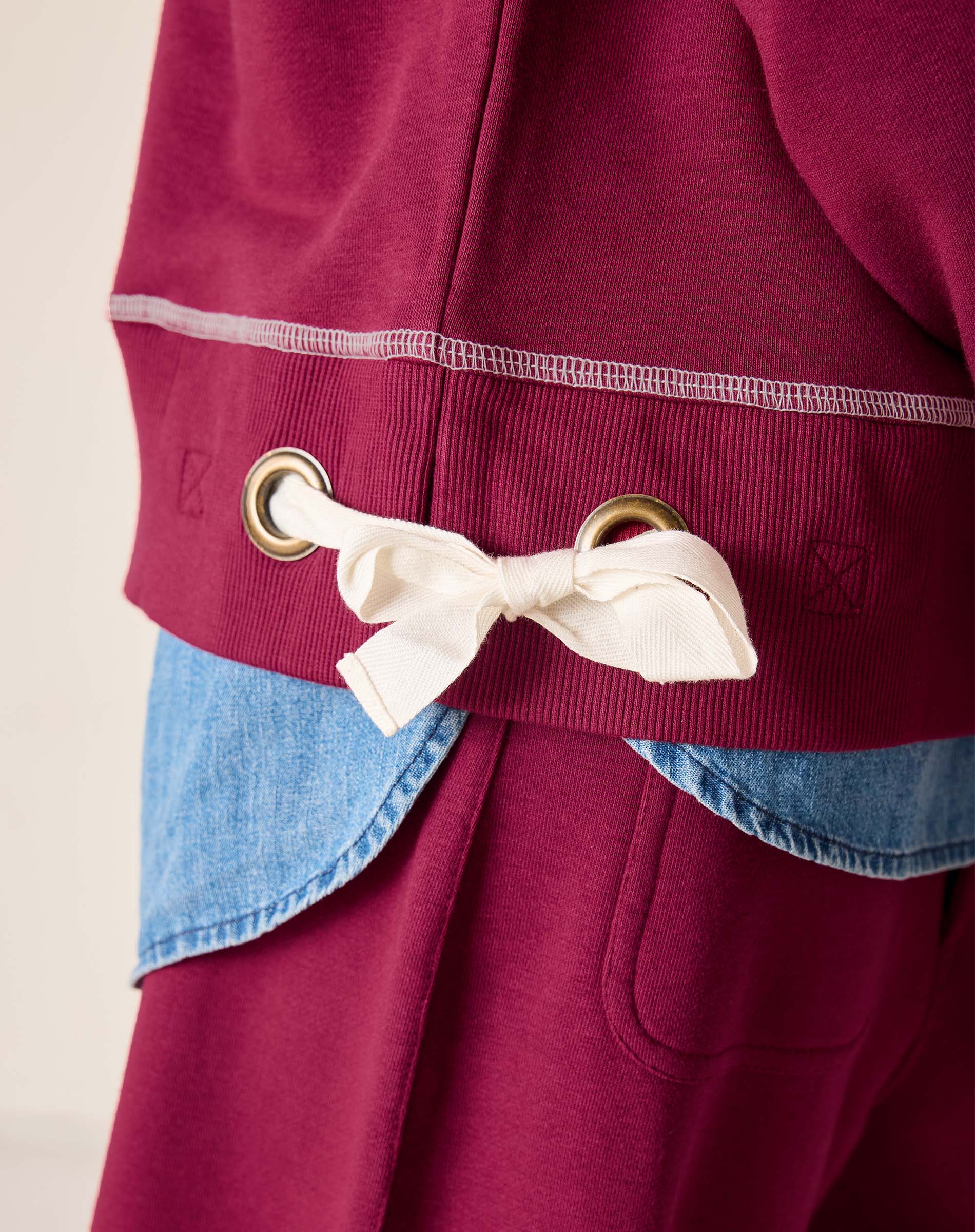 Frenchie Tie Side Sweatshirt