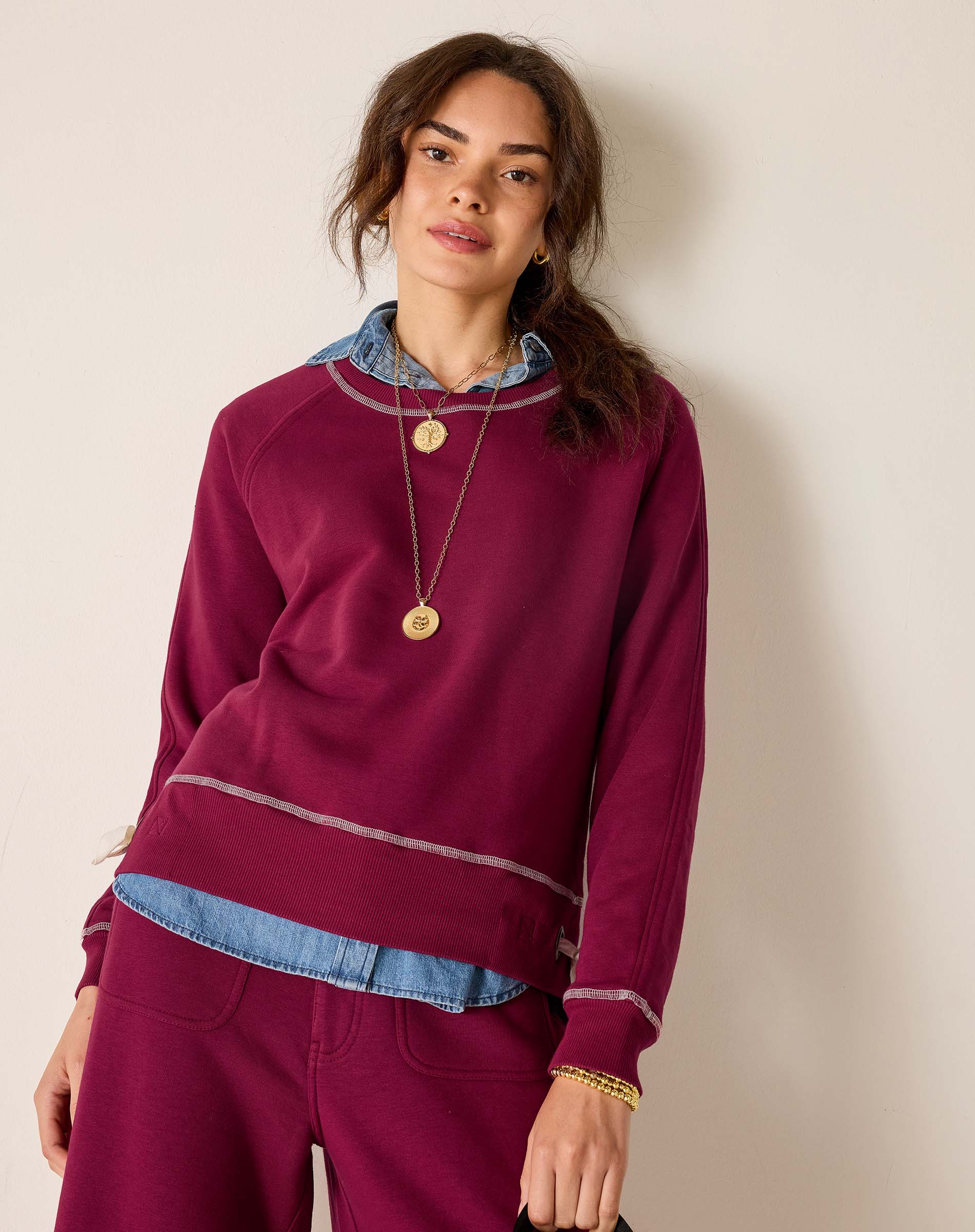 Frenchie Tie Side Sweatshirt