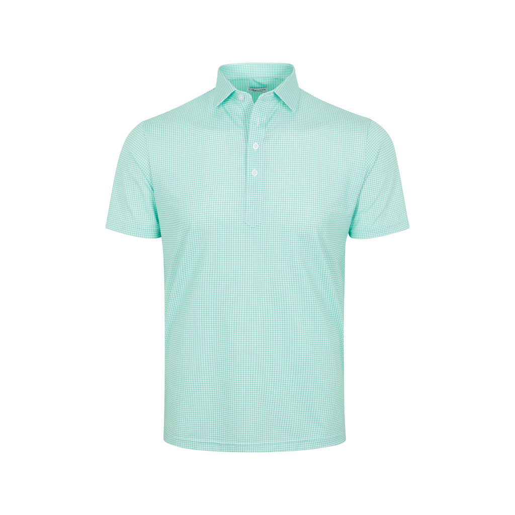 Featherweight Flex Polo Green Gingham