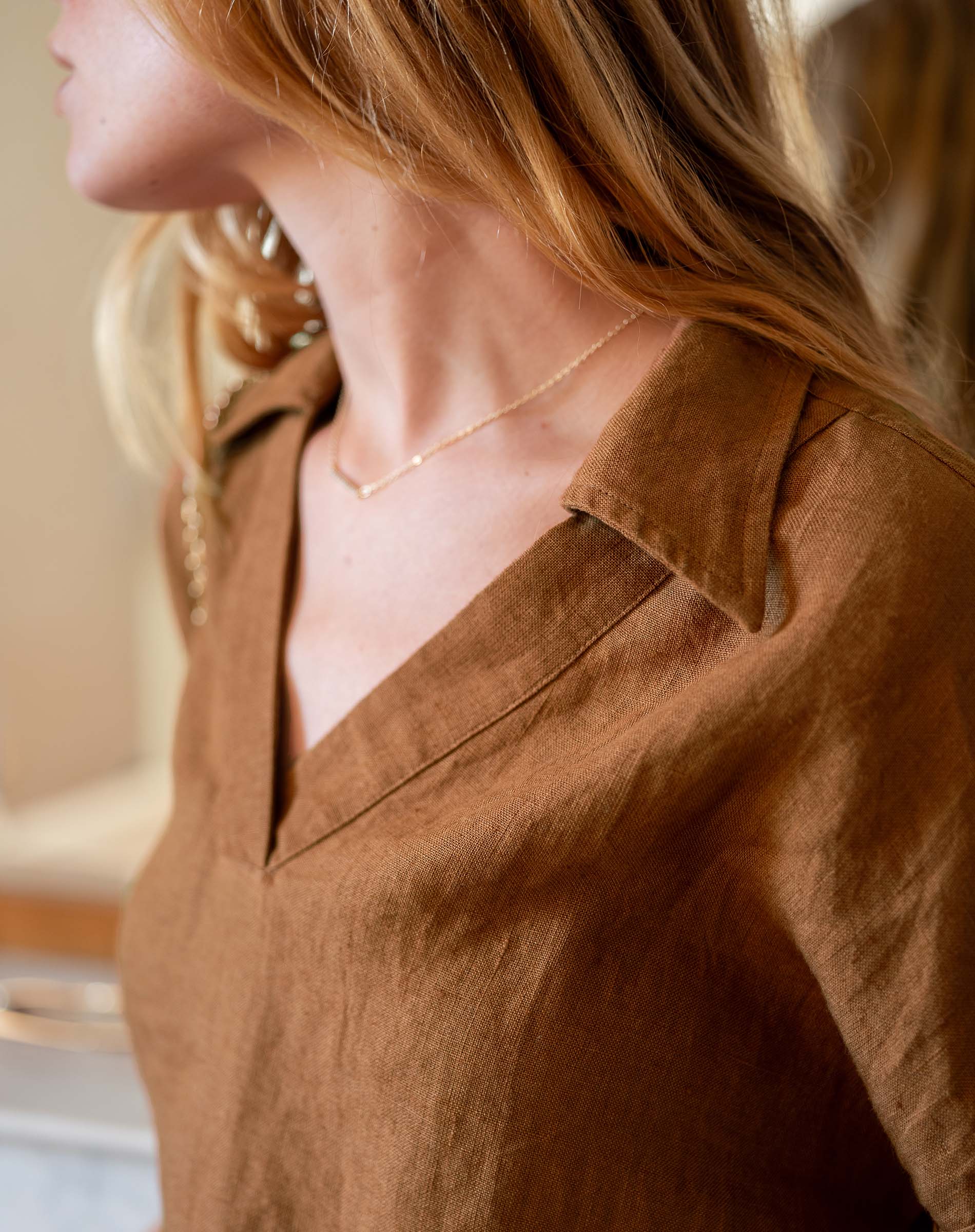 Hadley Boxy Linen Top