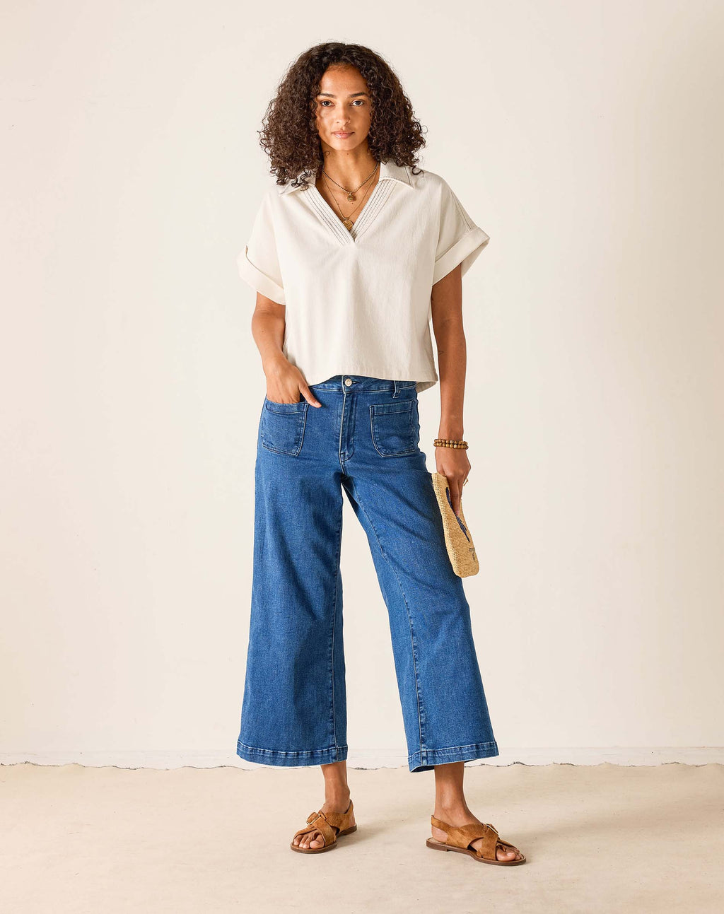 Hadley Boxy Twill Top