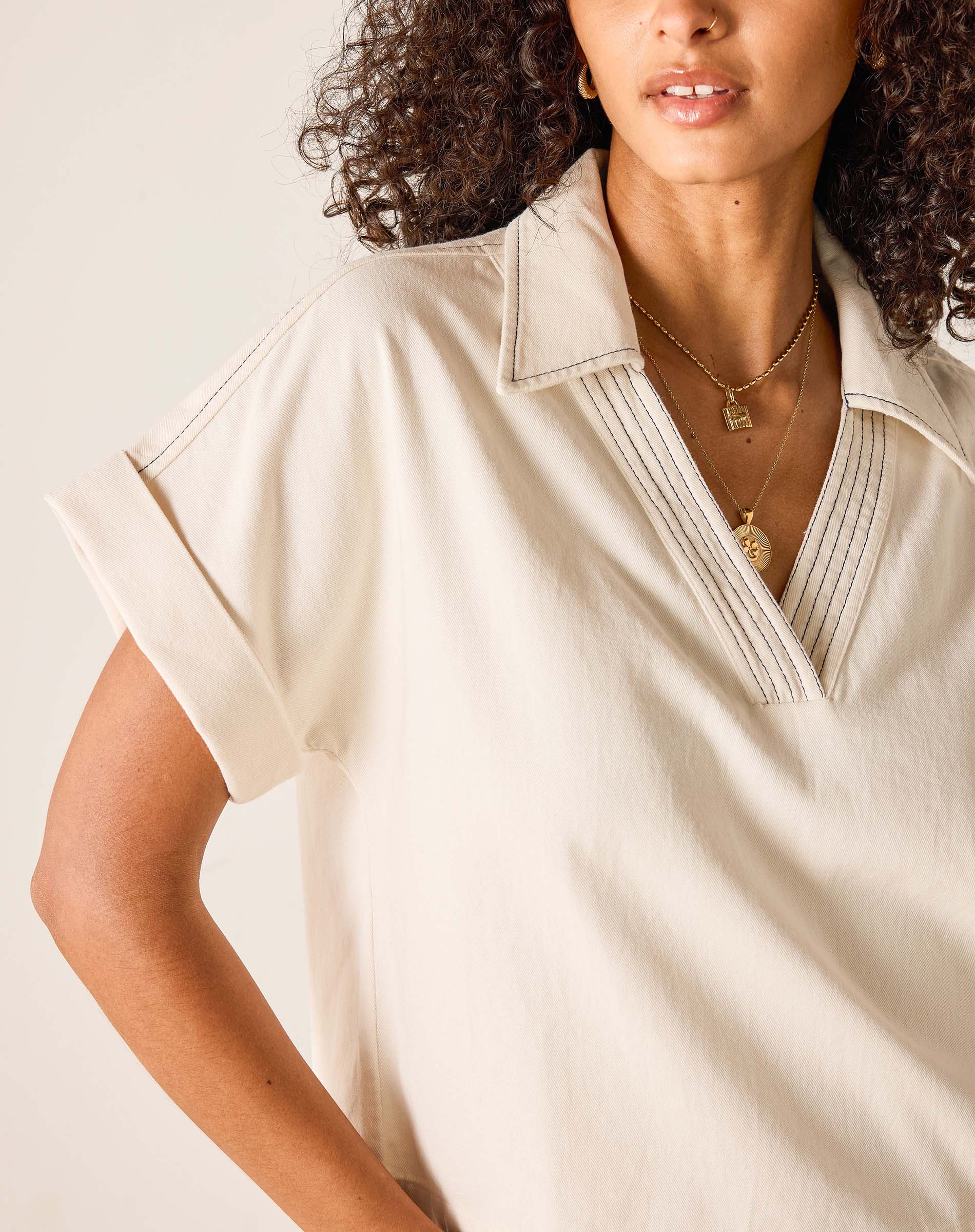 Hadley Boxy Twill Top