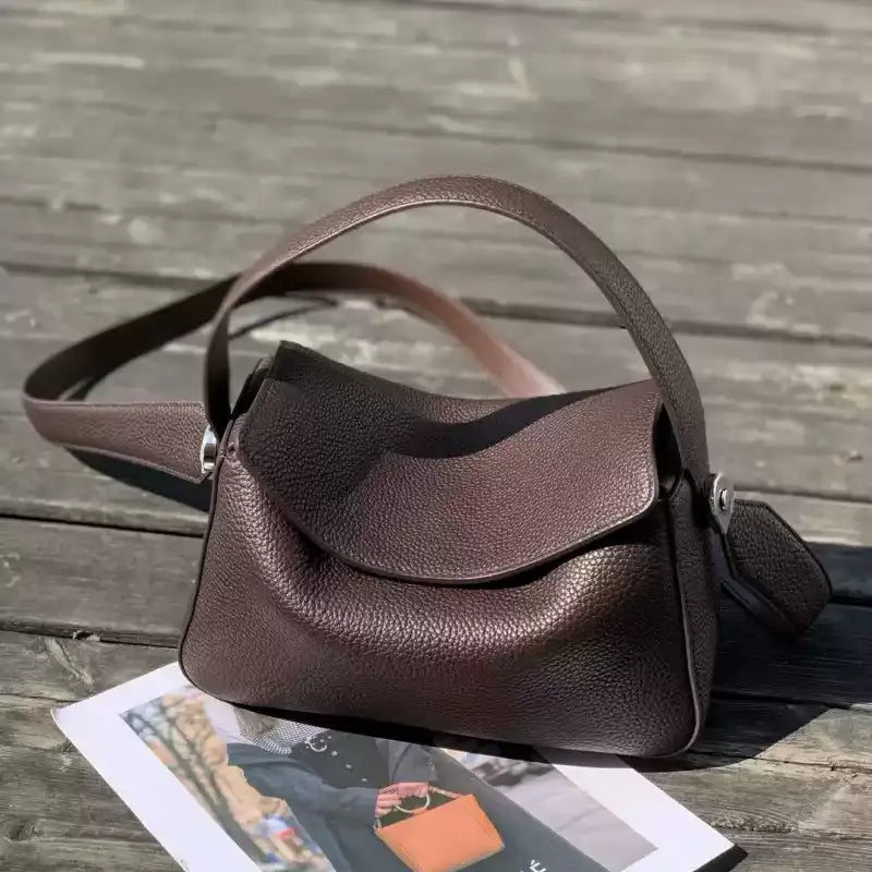 Dual Luxe – Genuine Leather Shoulder Bag