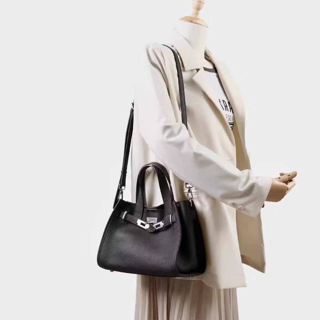 Bogdana Urban Luxe Small 👜✨ – Long Strap Leather Crossbody