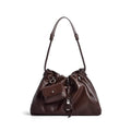 Mila Leather Bucket Bag