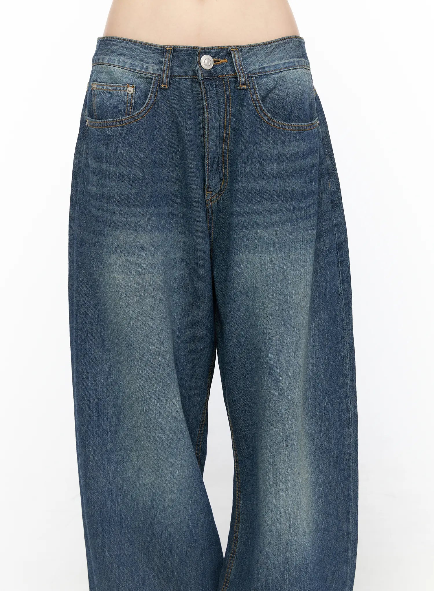 Ace Washed Wide Leg Jeans CL522