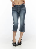 Aluna Washed Capri Jeans CL529