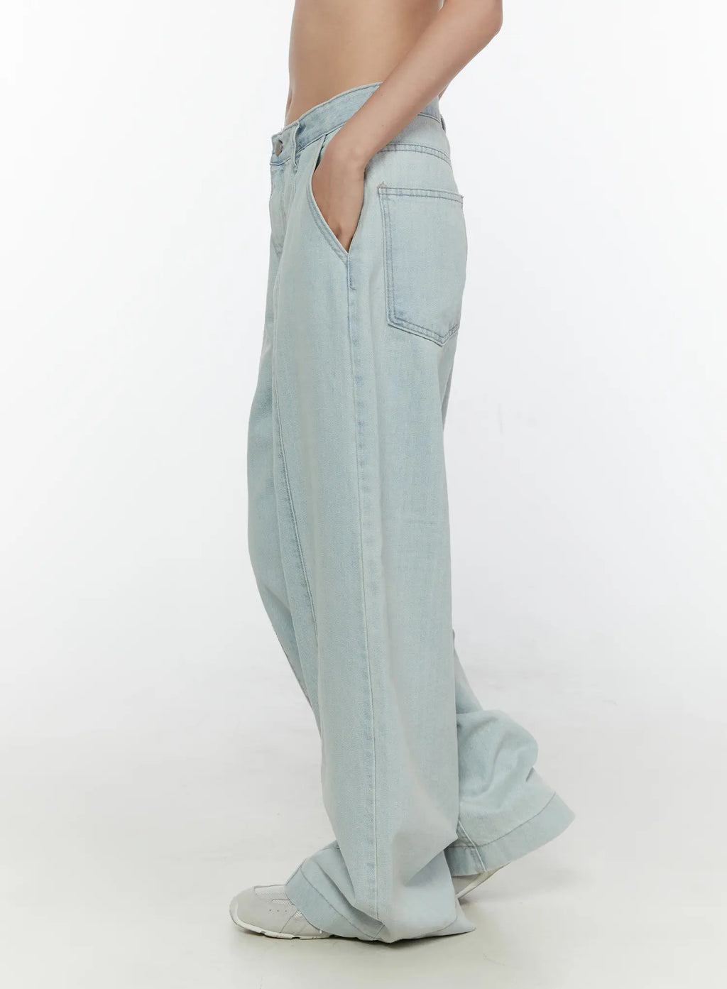 Cove Washed Wide Leg Jeans CL521