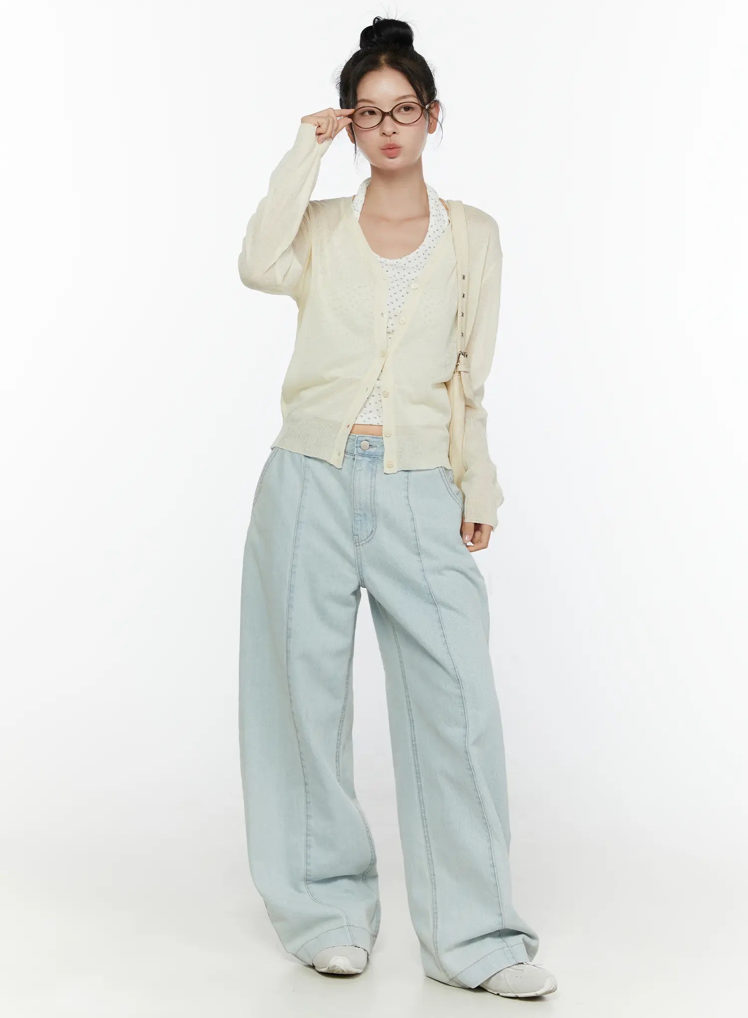 Cove Washed Wide Leg Jeans CL521