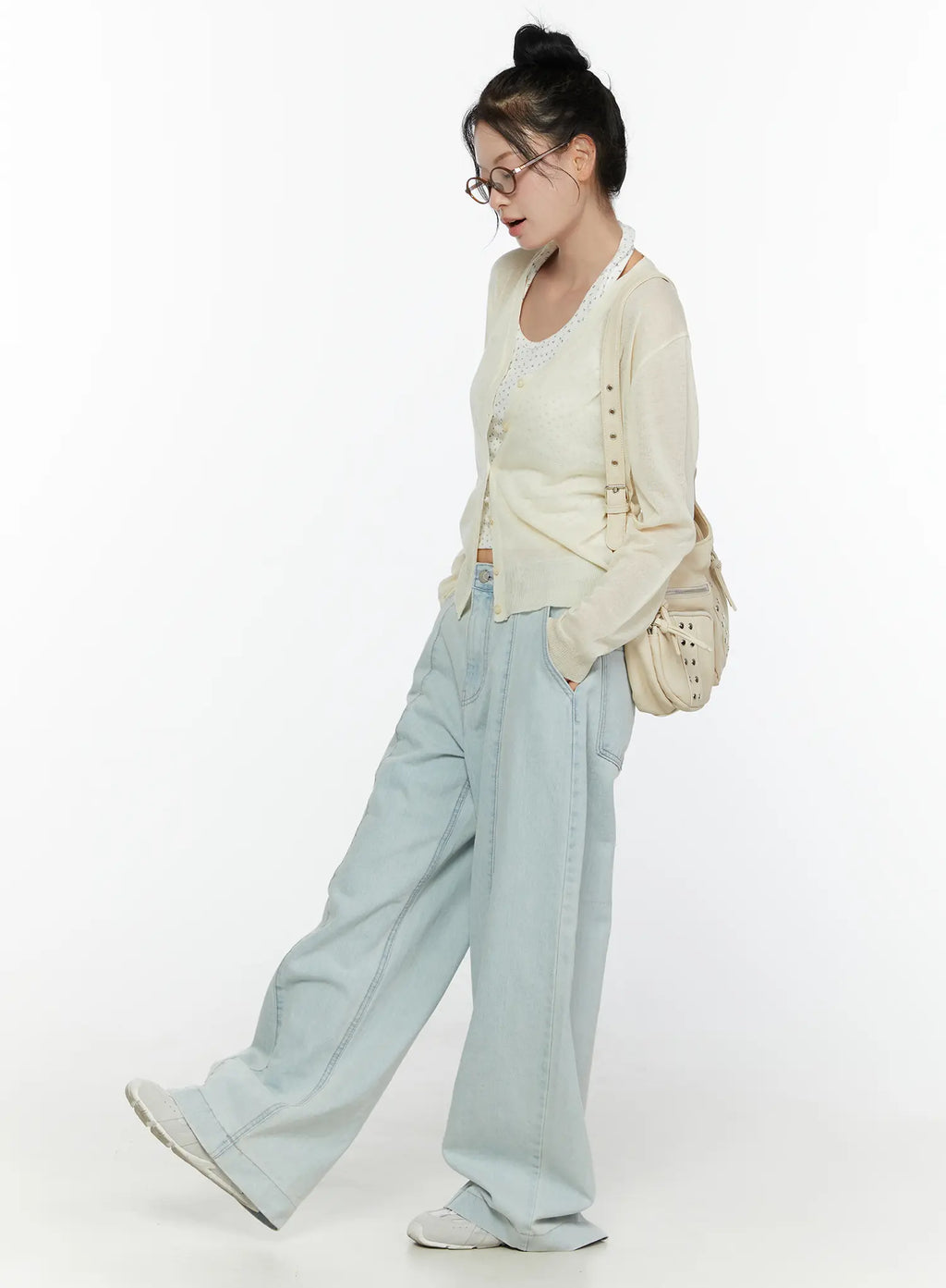 Cove Washed Wide Leg Jeans CL521