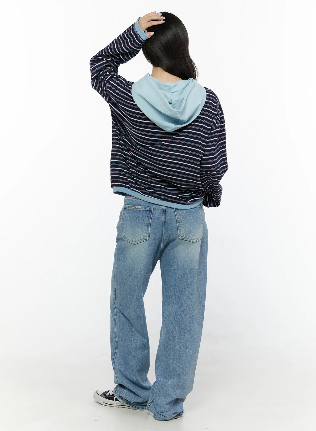 Delp Washed Wide Leg Jeans CG506