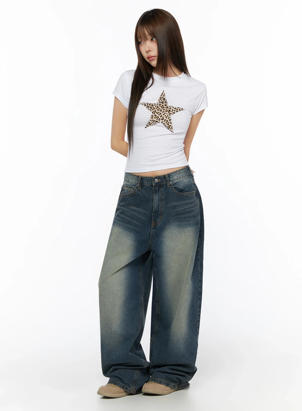 Fia Washed Baggy Jeans IL523