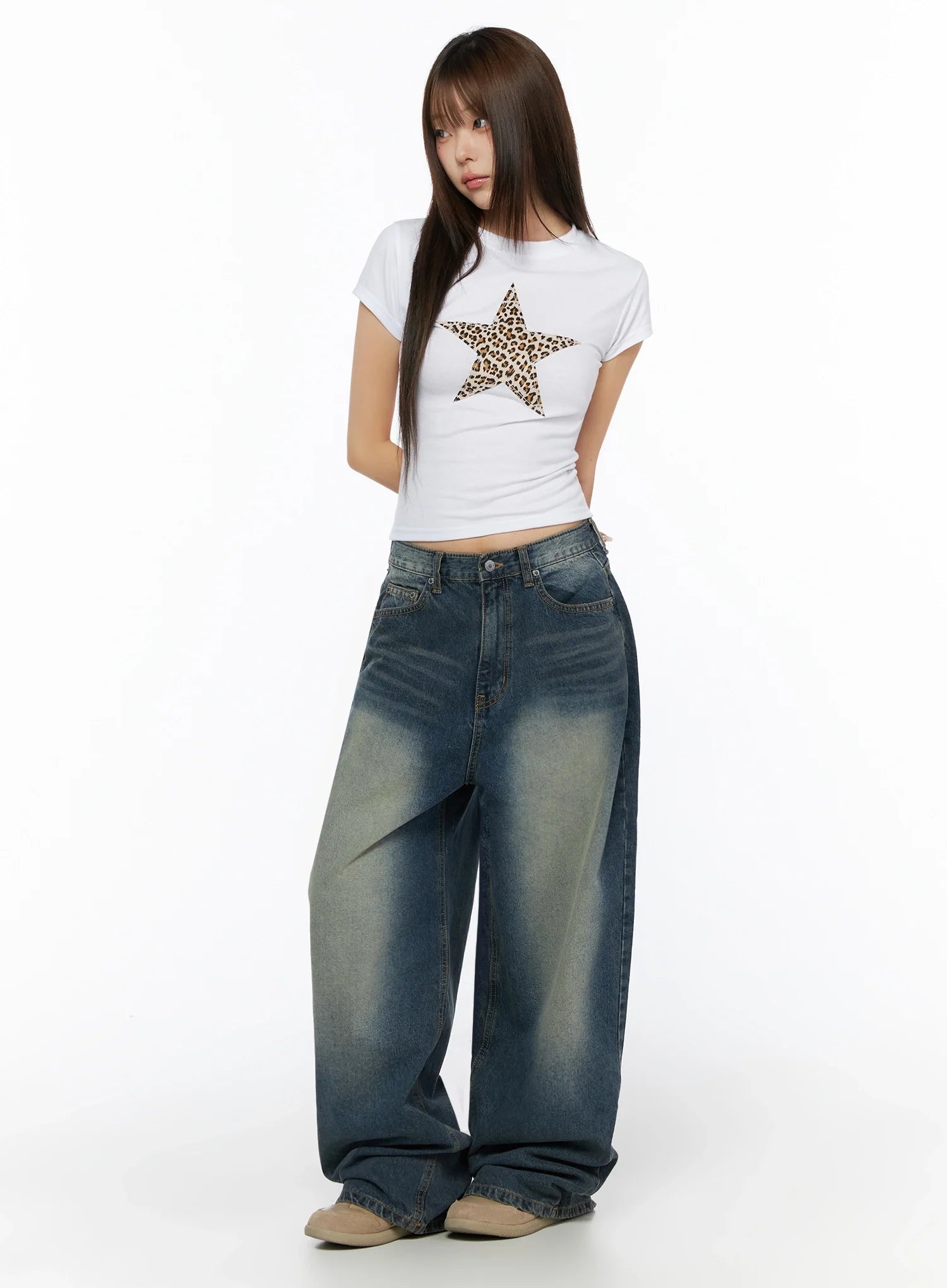 Fia Washed Baggy Jeans IL523