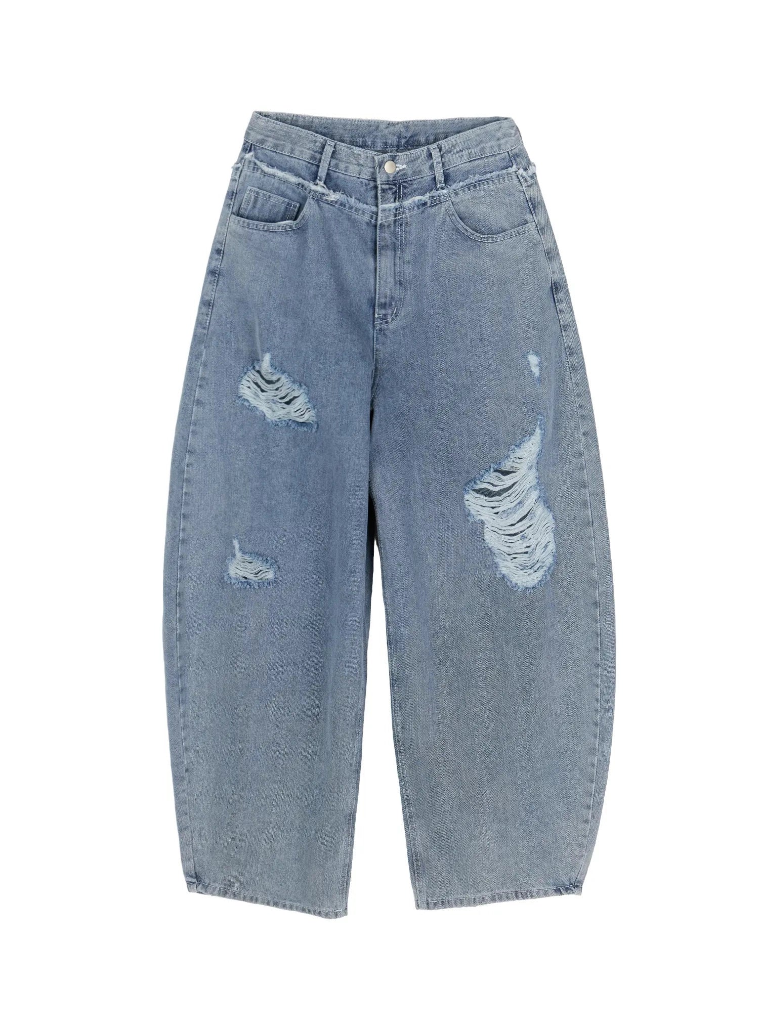 Gale Distressed Wide Leg Jeans IL530
