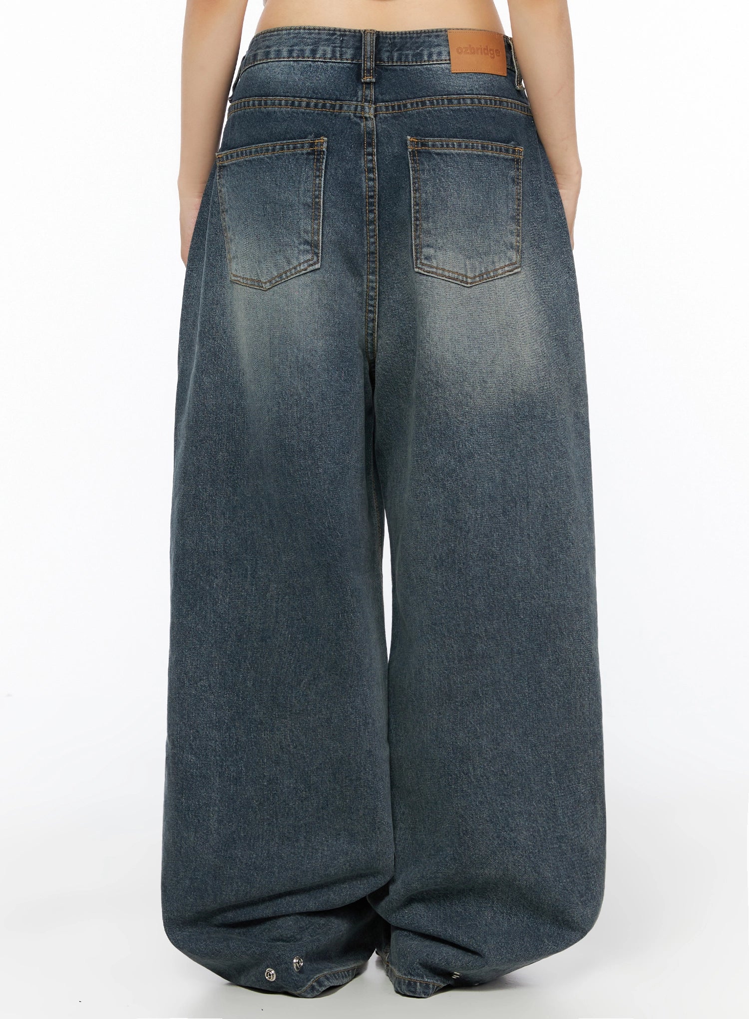 Greer Vintage Wash Baggy Jeans IL523