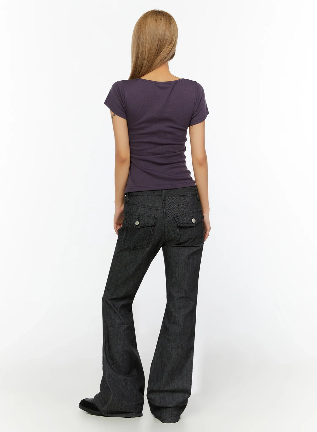 Hina No-Fade Bootcut Flared Jeans IL524
