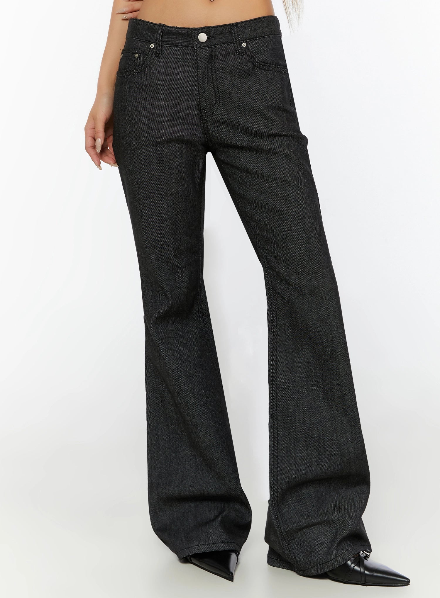 Hina No-Fade Bootcut Flared Jeans IL524