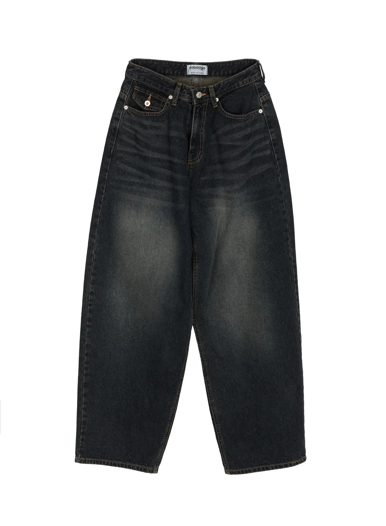 Jan Back Pocket Washed Wide Jeans IL515