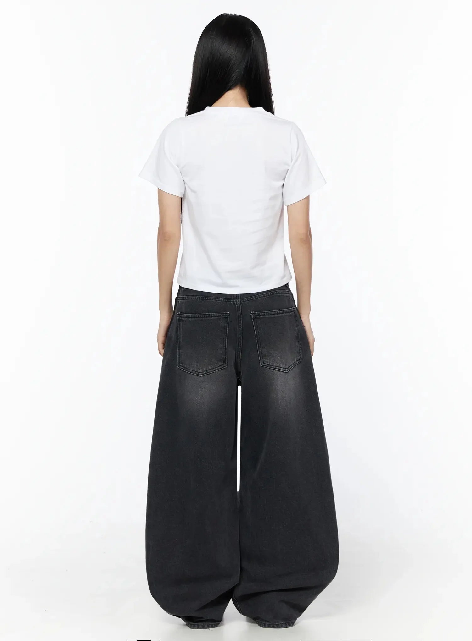 Kalyn Dark Wash Baggy Jeans IG510