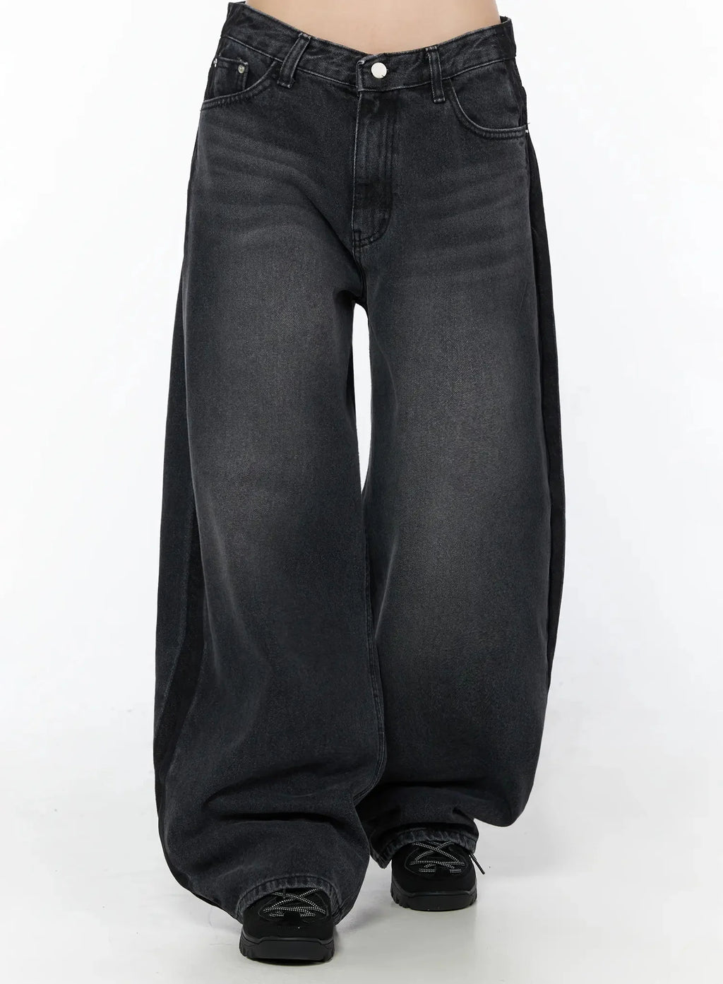 Kalyn Dark Wash Baggy Jeans IG510