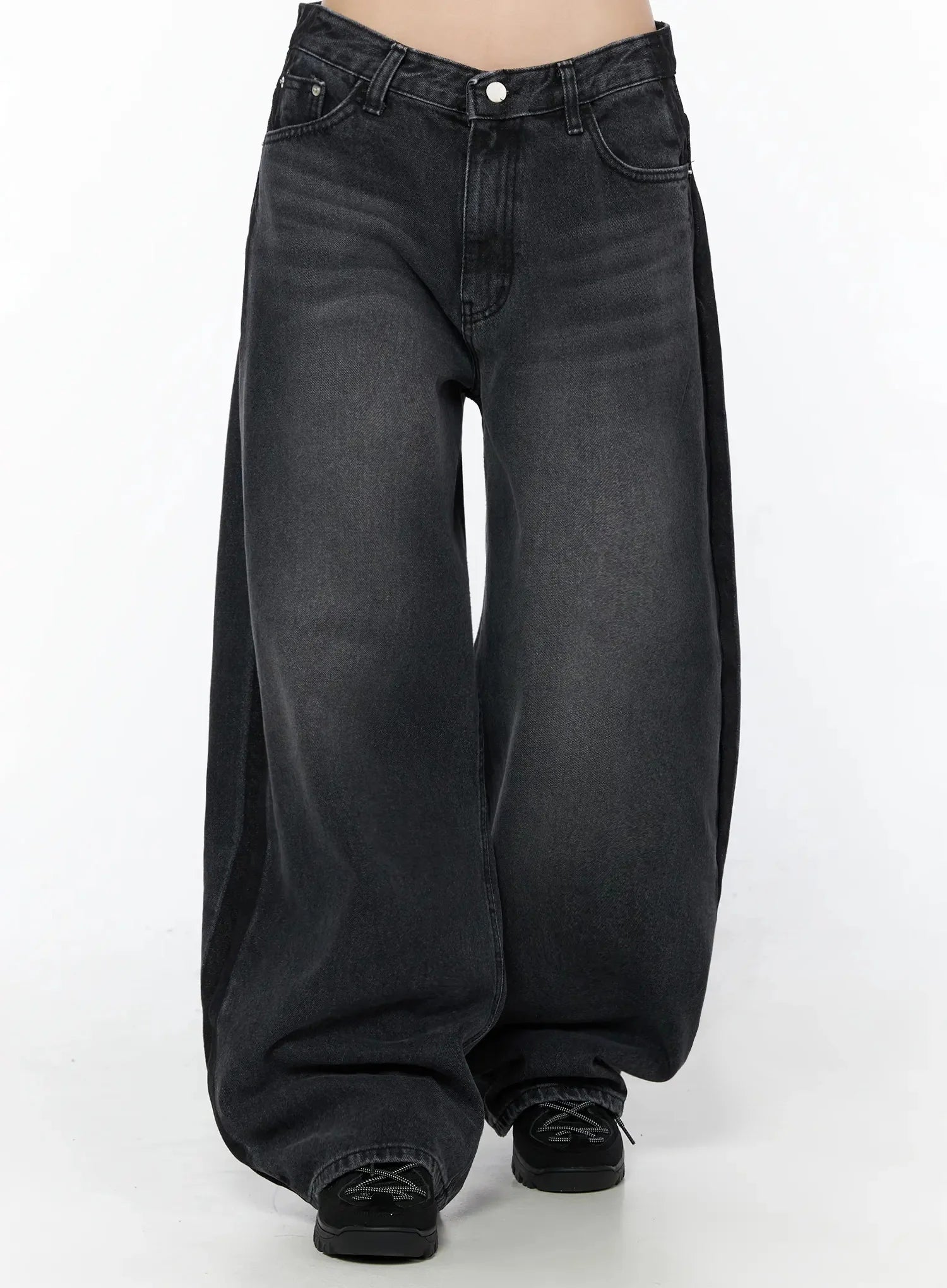 Kalyn Dark Wash Baggy Jeans IG510