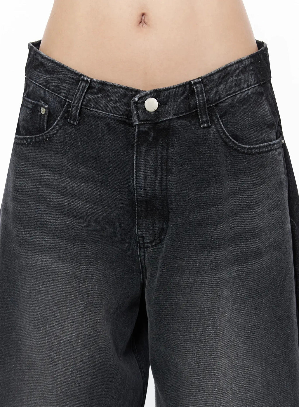 Kalyn Dark Wash Baggy Jeans IG510