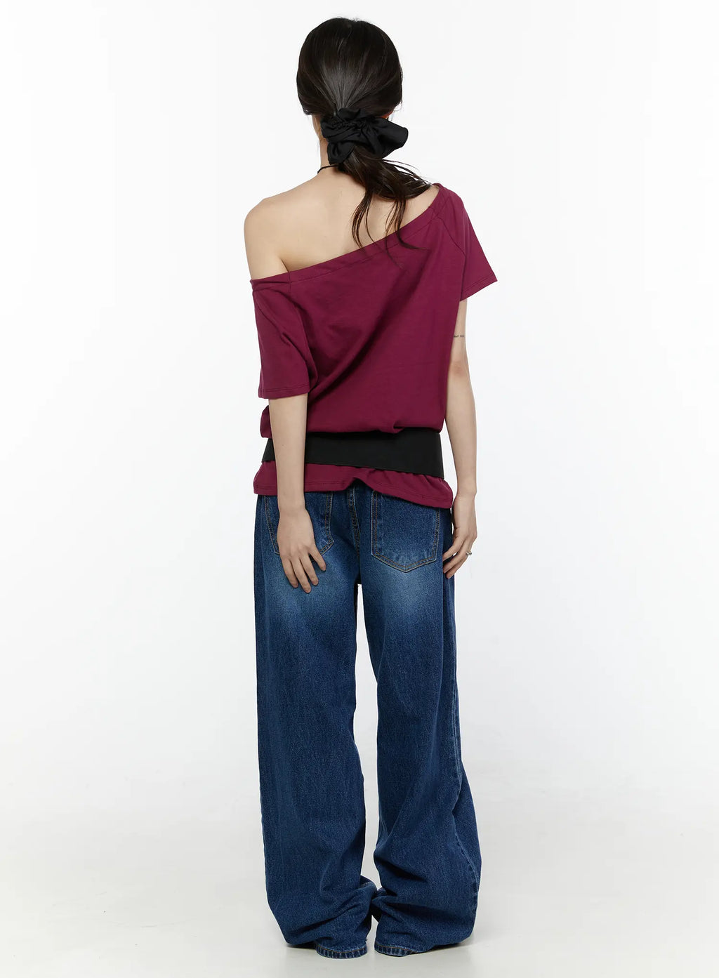 Keaton Dark Wash Wide-Leg Jeans CG503