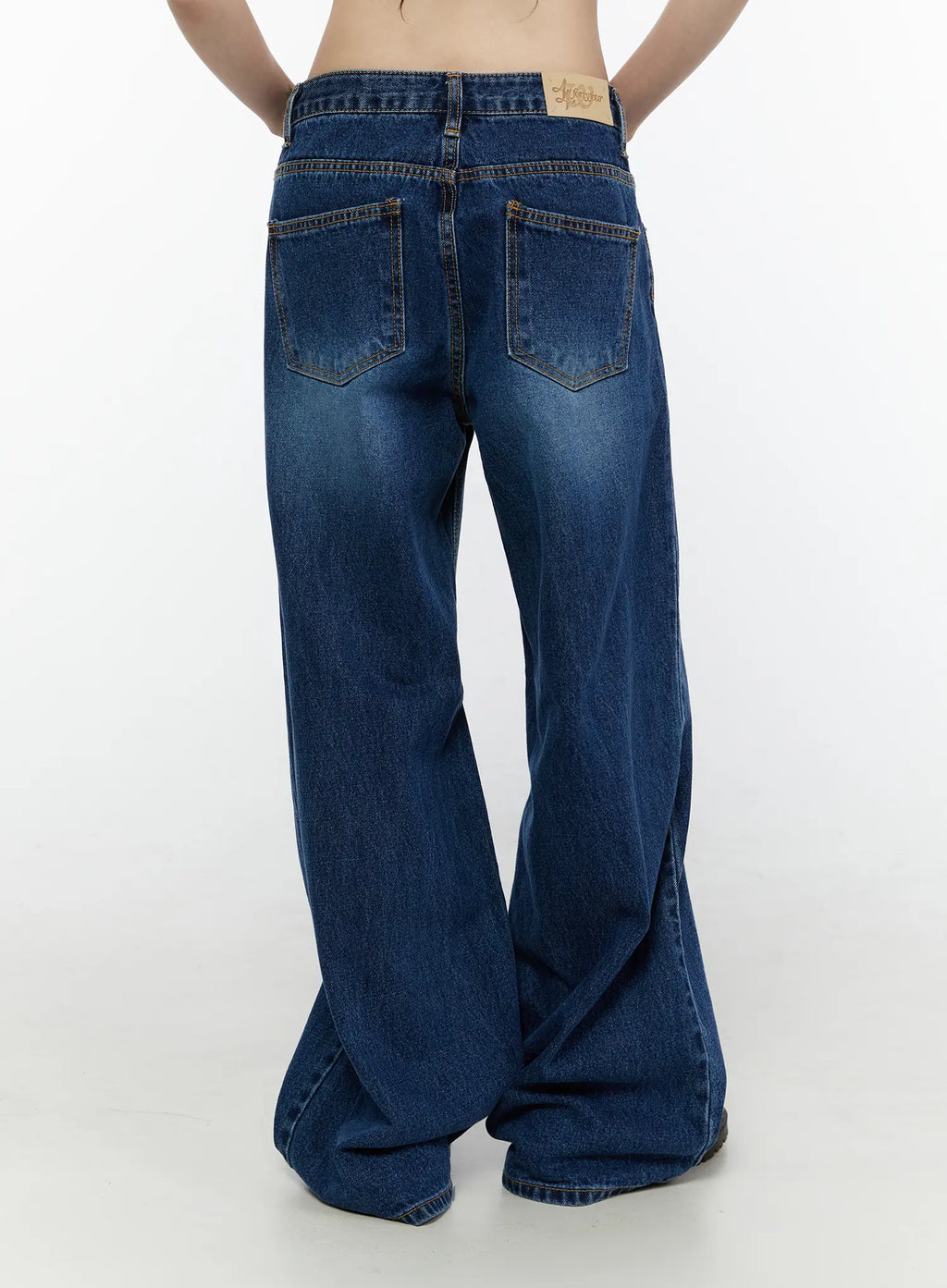Keaton Dark Wash Wide-Leg Jeans CG503