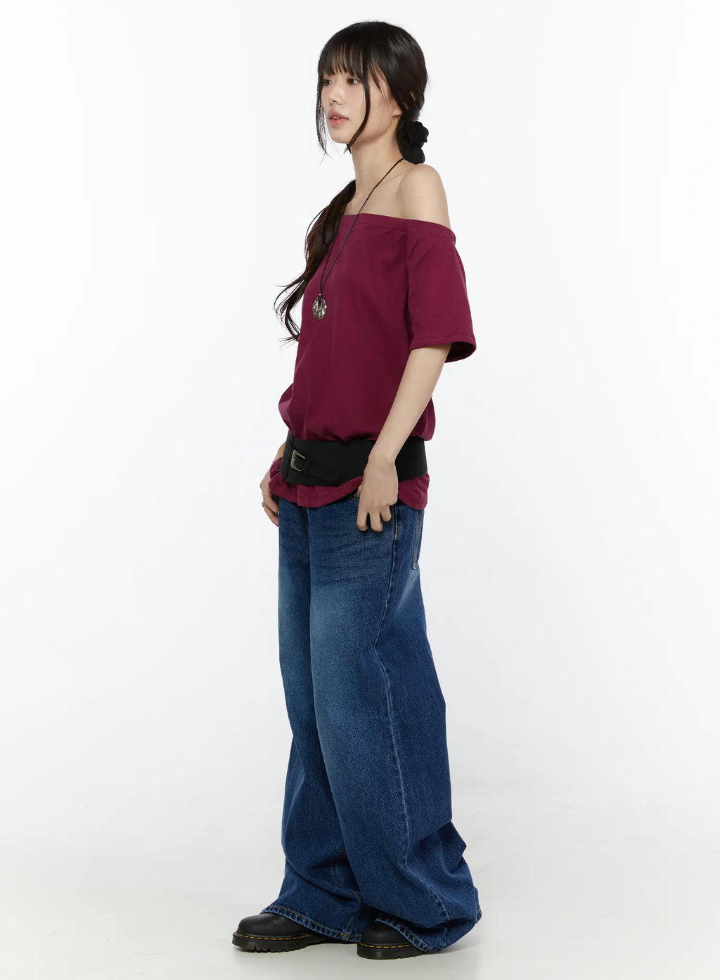 Keaton Dark Wash Wide-Leg Jeans CG503