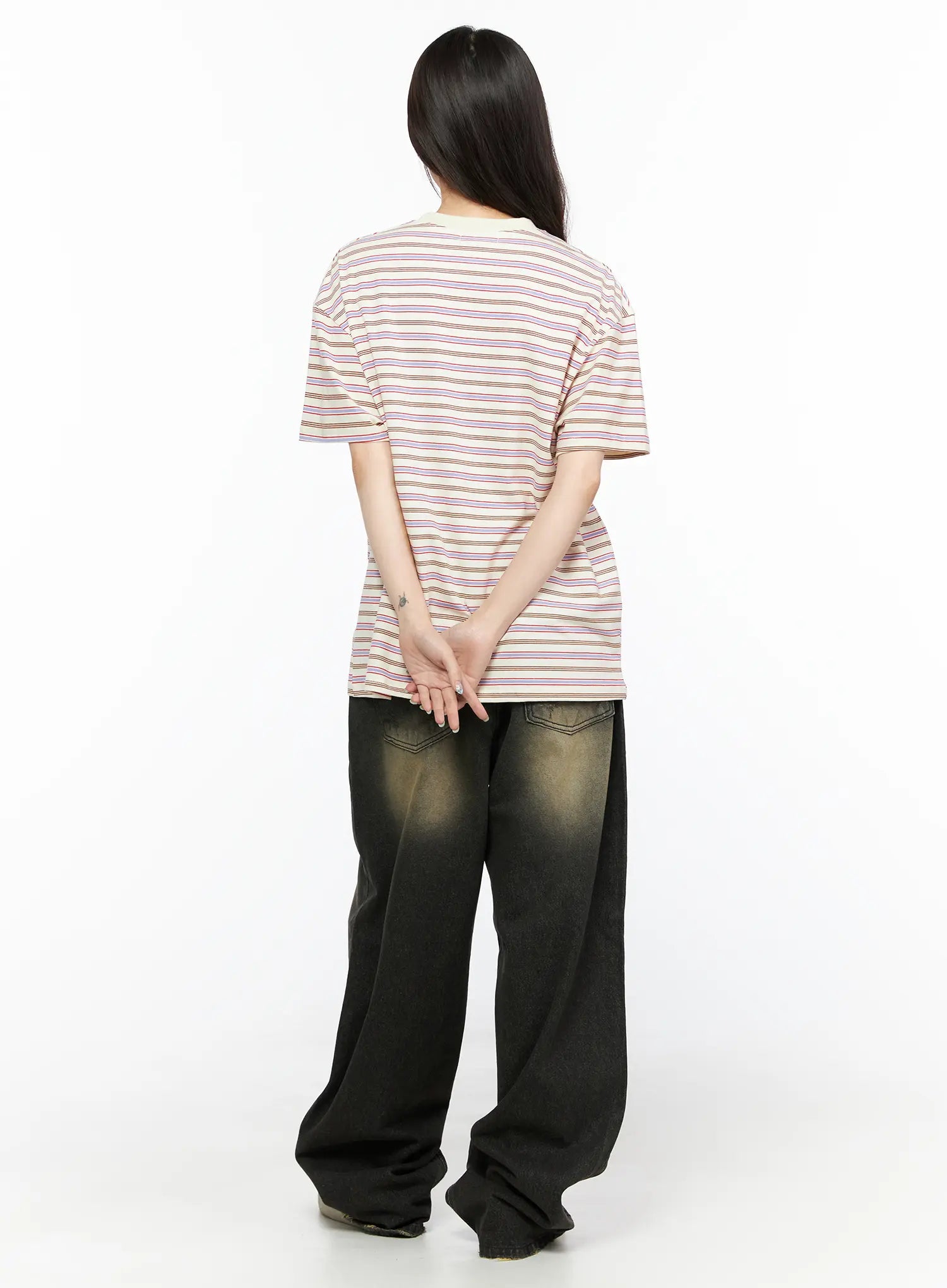 Keisha Washed Baggy Jeans CL523