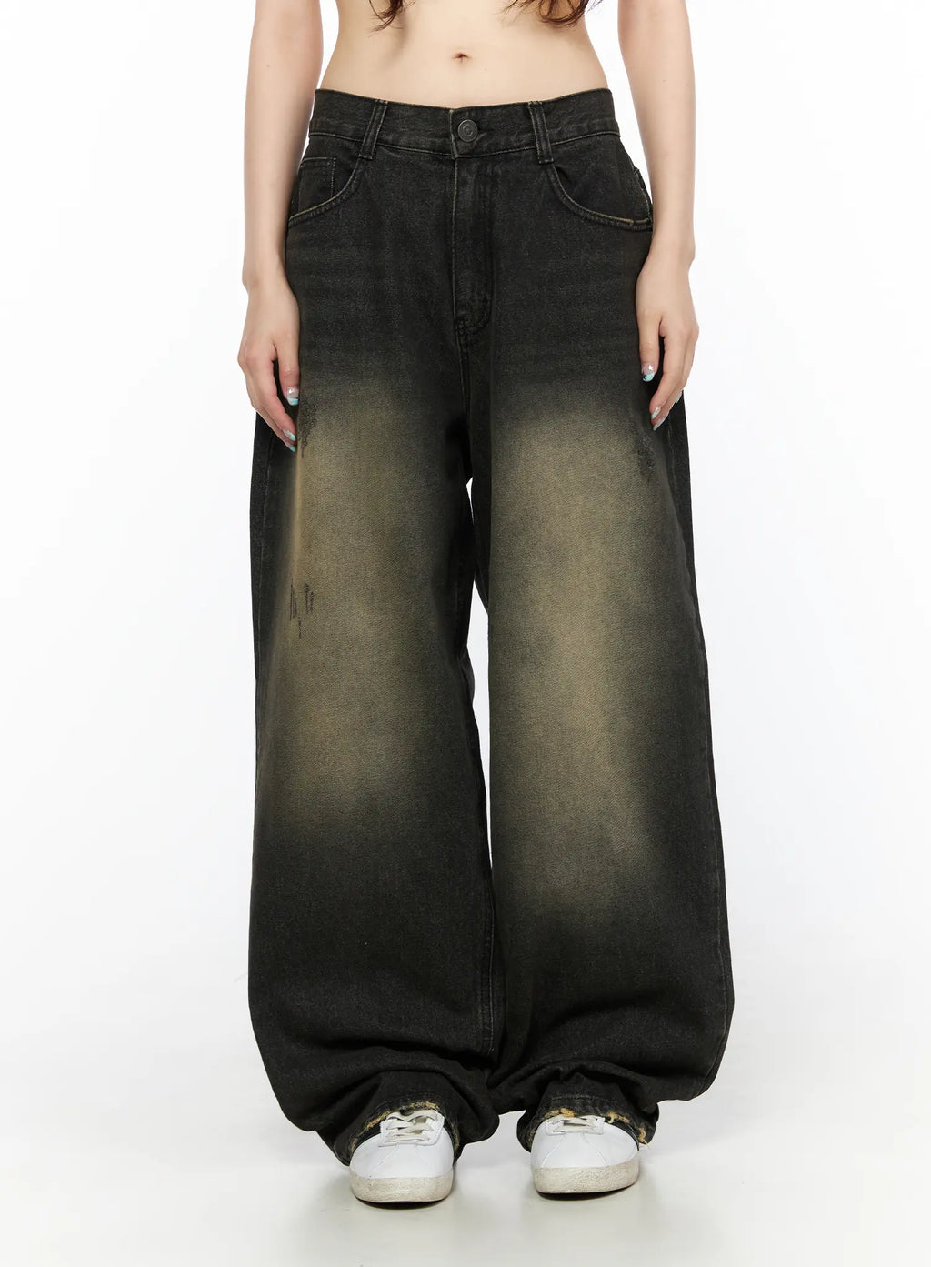 Keisha Washed Baggy Jeans CL523