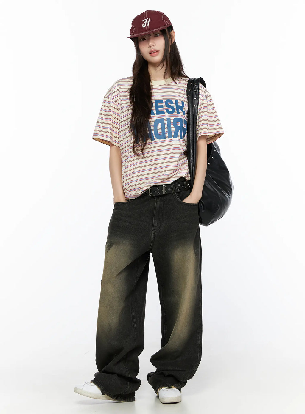 Keisha Washed Baggy Jeans CL523