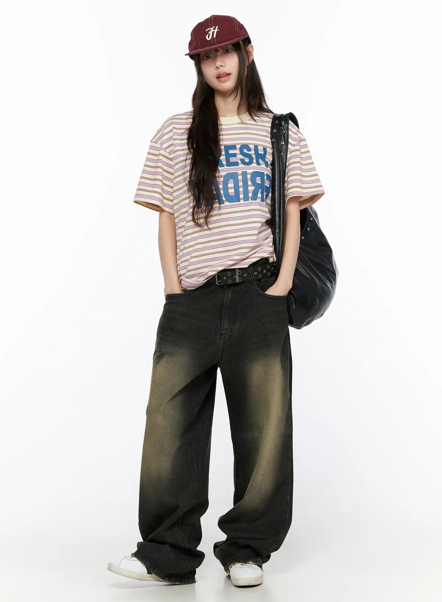 Keisha Washed Baggy Jeans CL523