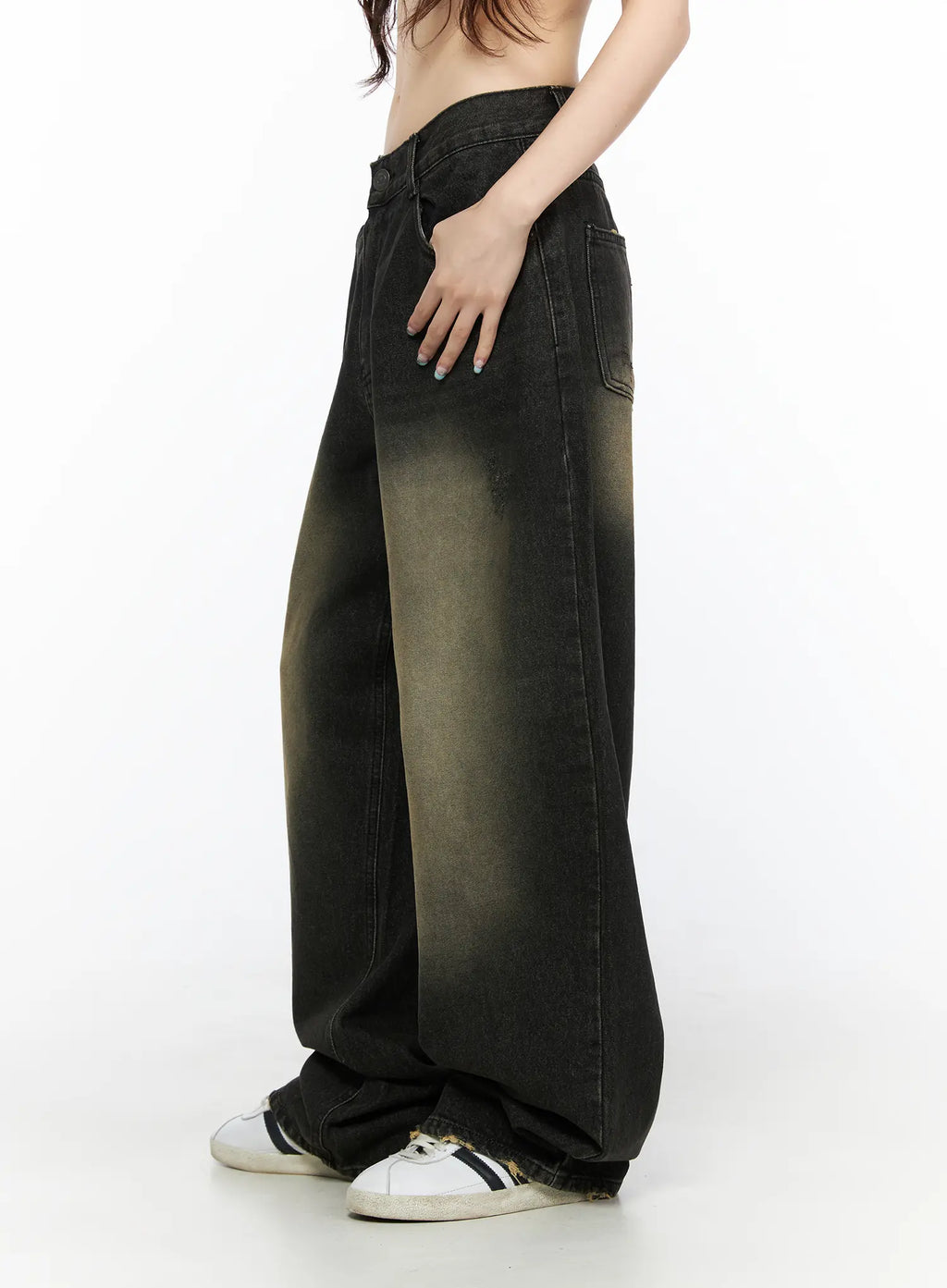 Keisha Washed Baggy Jeans CL523