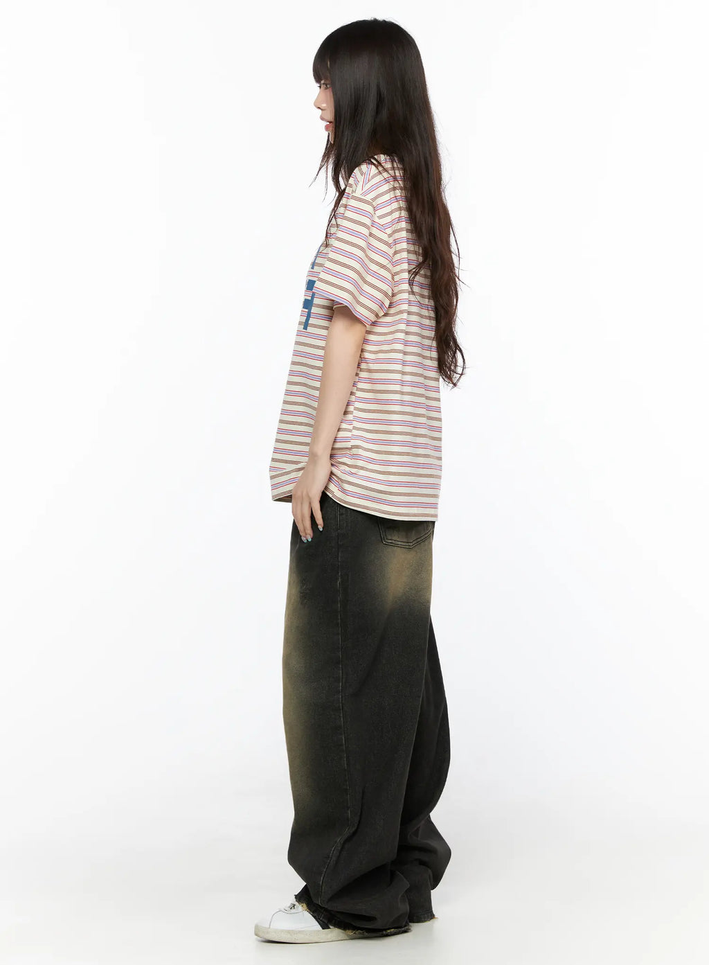 Keisha Washed Baggy Jeans CL523