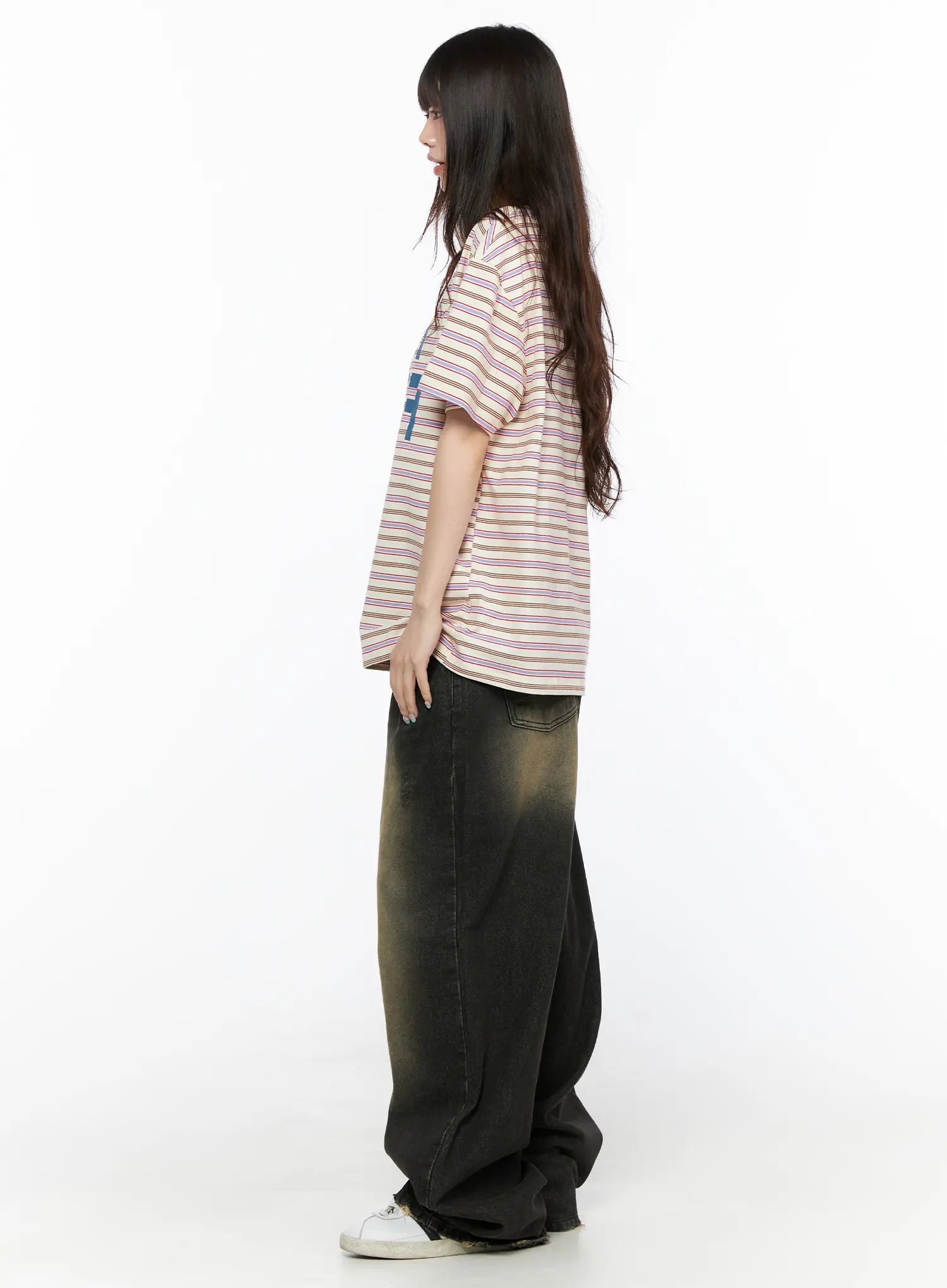 Keisha Washed Baggy Jeans CL523