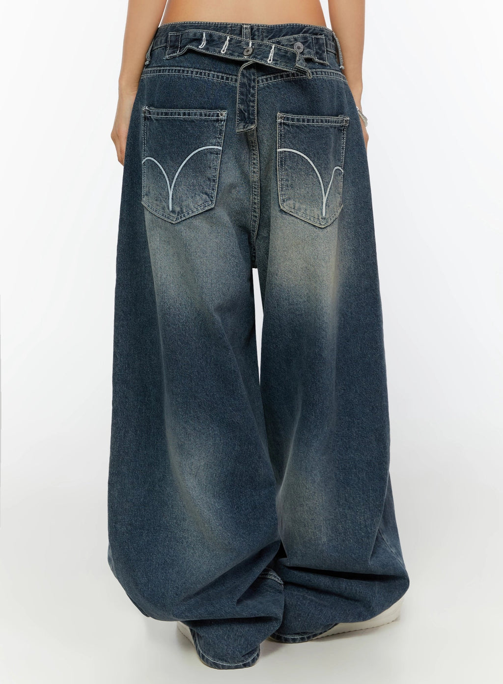 Kenji Baggy Wide-Leg Jeans IL524