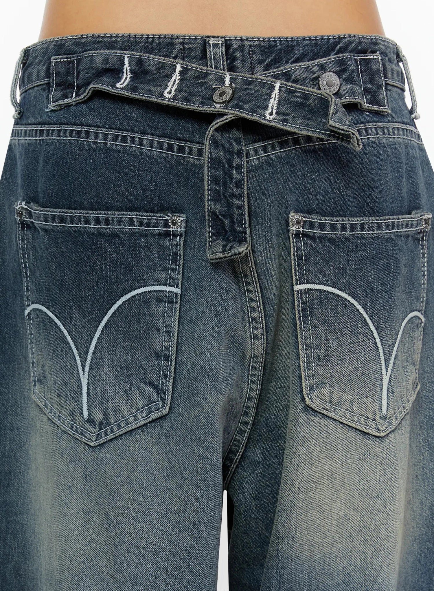 Kenji Baggy Wide-Leg Jeans IL524