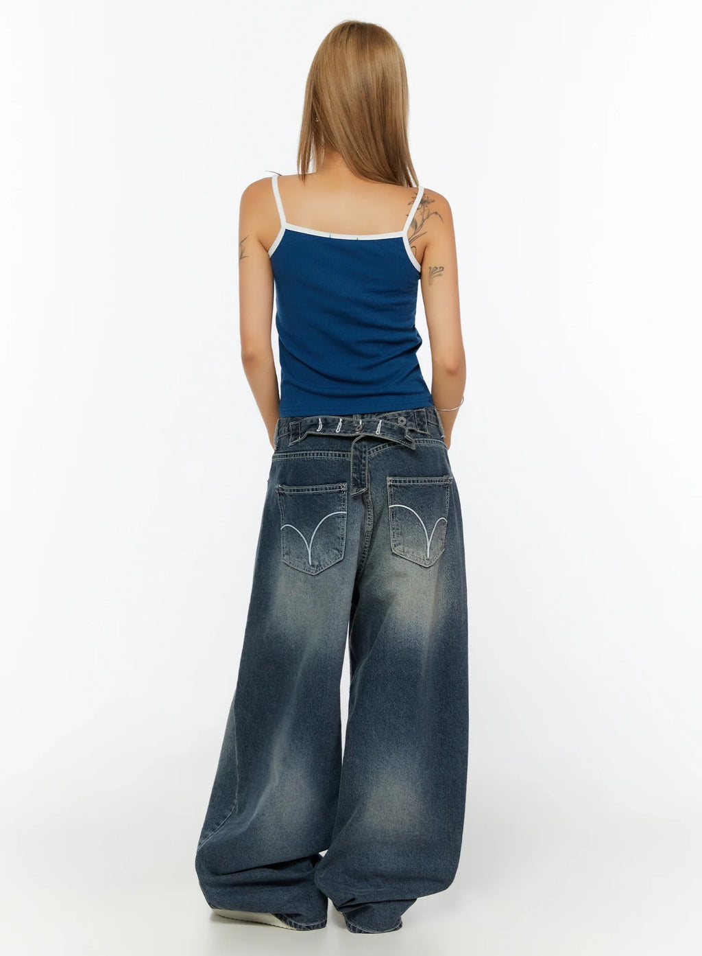 Kenji Baggy Wide-Leg Jeans IL524