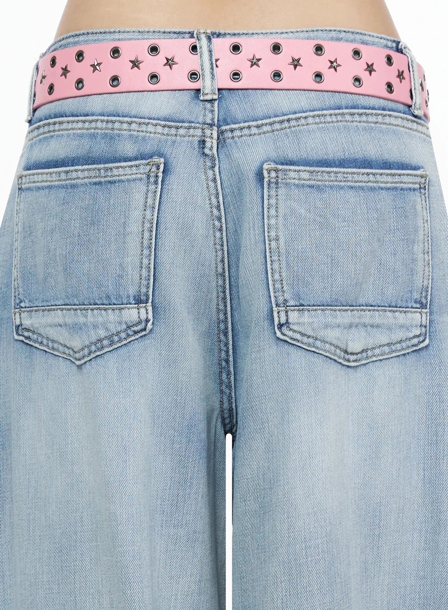 Kit Washed Wide Leg Jeans IL523