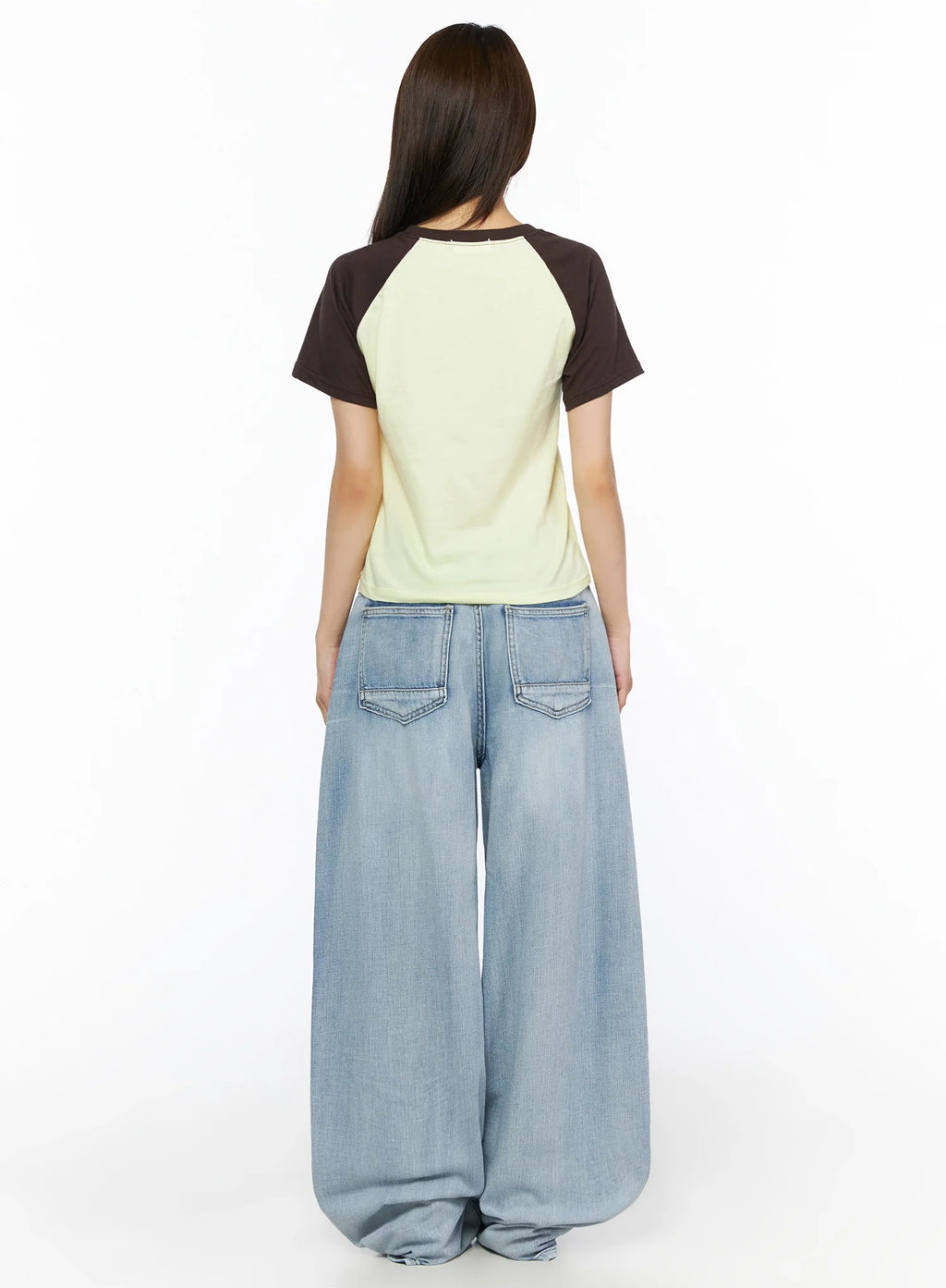 Kit Washed Wide Leg Jeans IL523