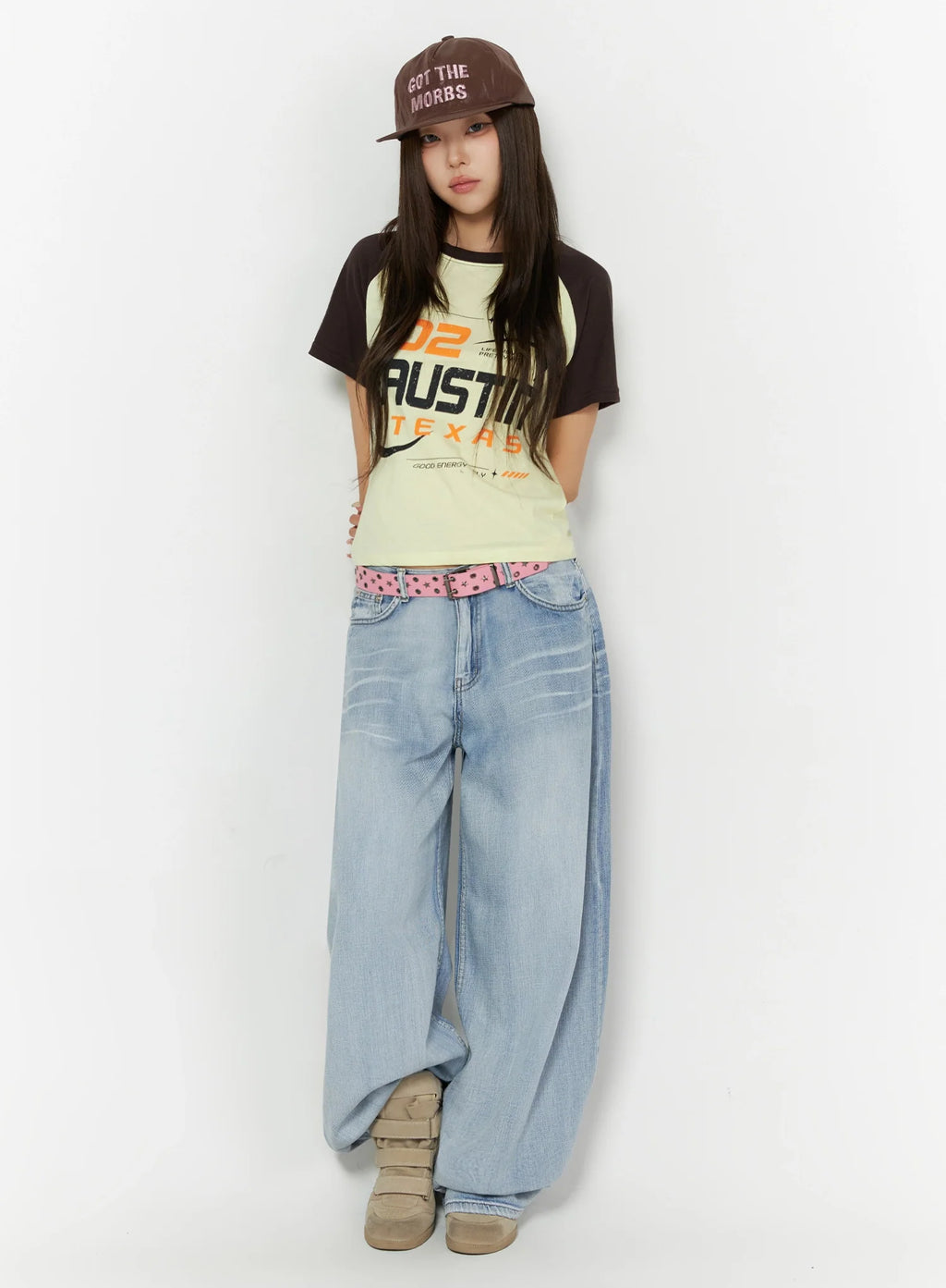 Kit Washed Wide Leg Jeans IL523