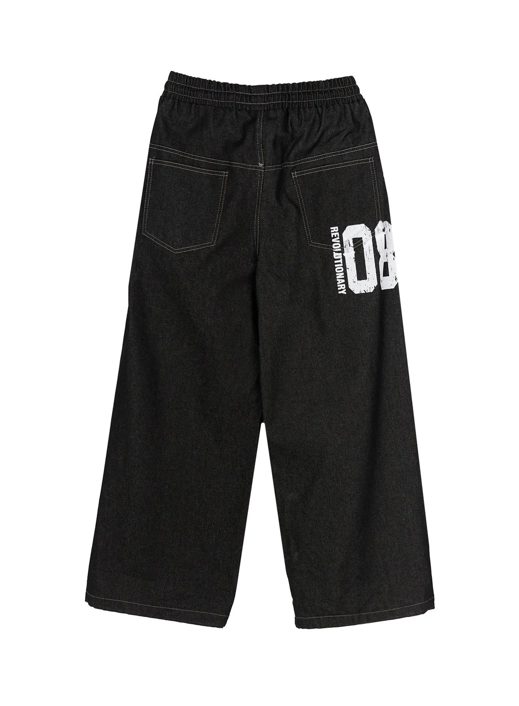 Kris Back Graphic Baggy Jeans IL524