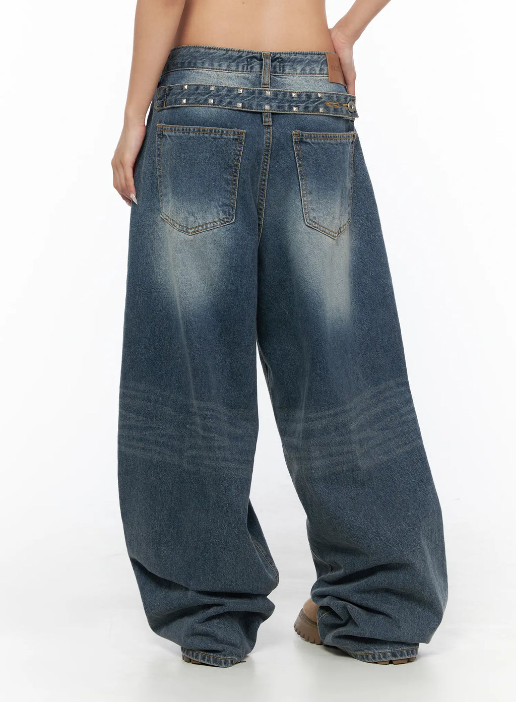 Lane Washed Wide Leg Jeans CU523